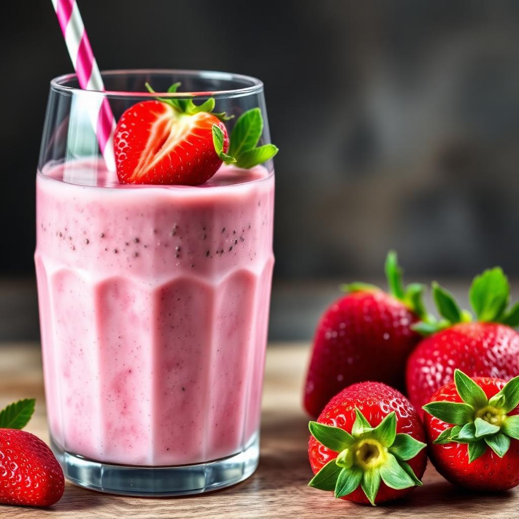 Chia Erdbeer Protein