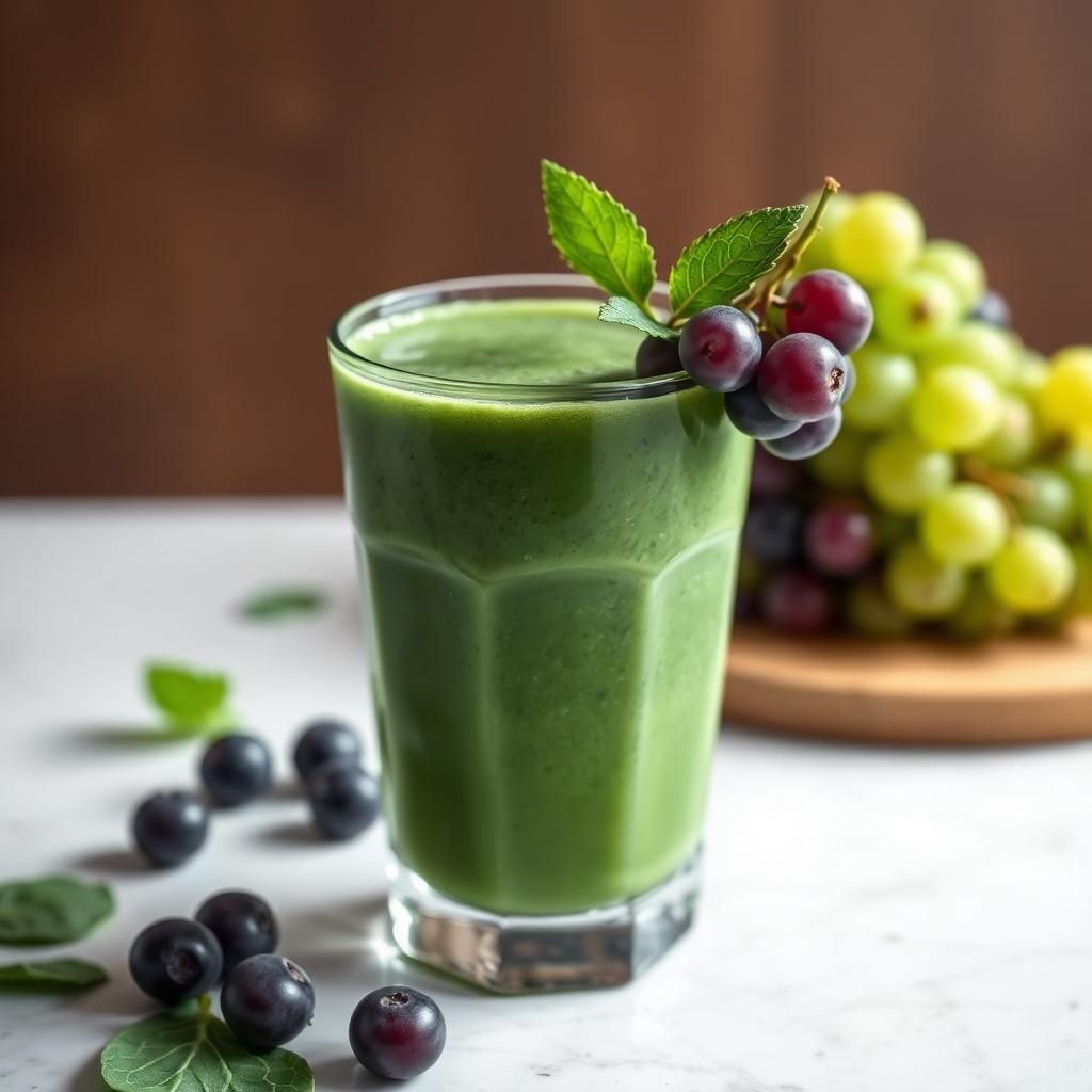 Grüne Traube Spinat Detox